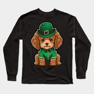 poodle St. Patrick's day Long Sleeve T-Shirt